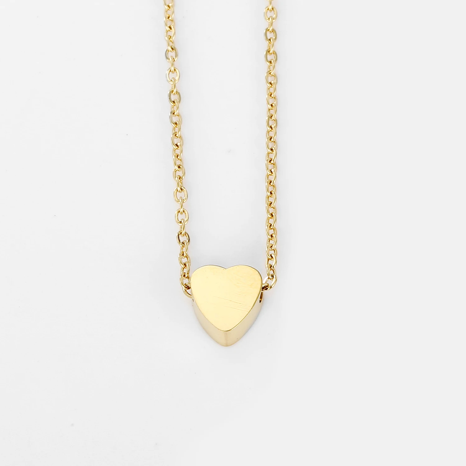 

Dainty Heart Necklace Gold Plated Chains Stainless Steel Love Choker Tarnish Free Heart Shape Choker Necklace For Women
