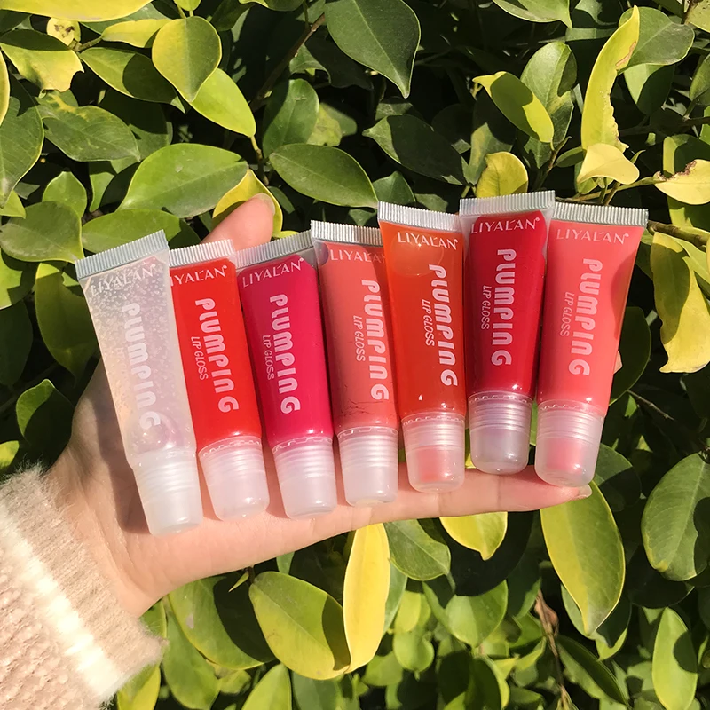 

Wholesale Private Label Lipgloss Vendor Vegan Lip Plumper Pigment Plumping Shimmer Squeeze Tubes Lip Gloss, 20 color