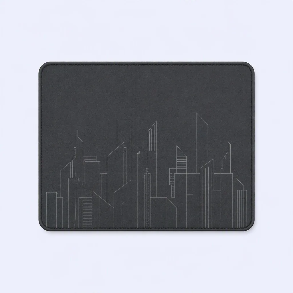 Abstract Architectural Skyline Outline