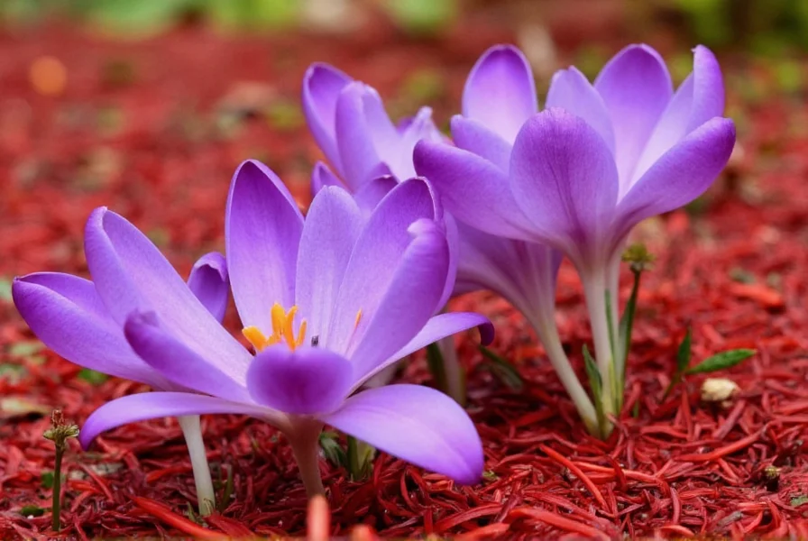 Saffron harvesters collecting Crocus sativus flowers at dawn