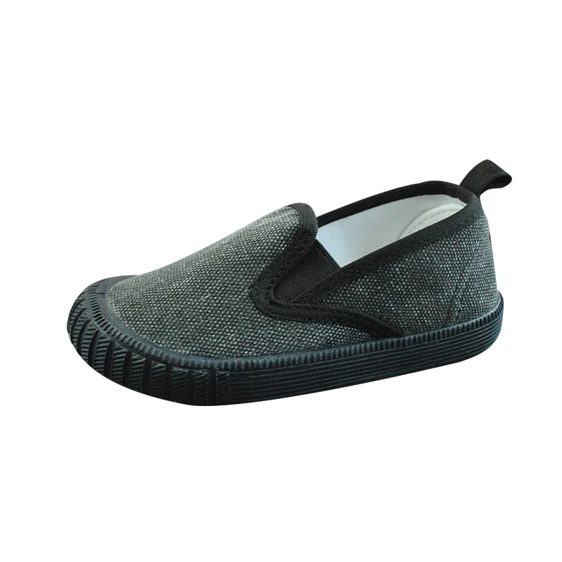 

2021 Classic Retro Boys Kids Children Flat Slip on School Casual Sneaker Canvas Shoes, Black, navy