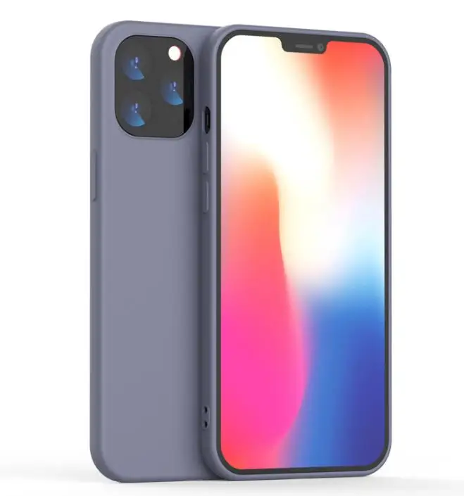 

Shenzhen High quality soft tpu silicone phone case for iphone 12 in stock, Purple/pink/cream/red/dark green/light green/black/hot pink