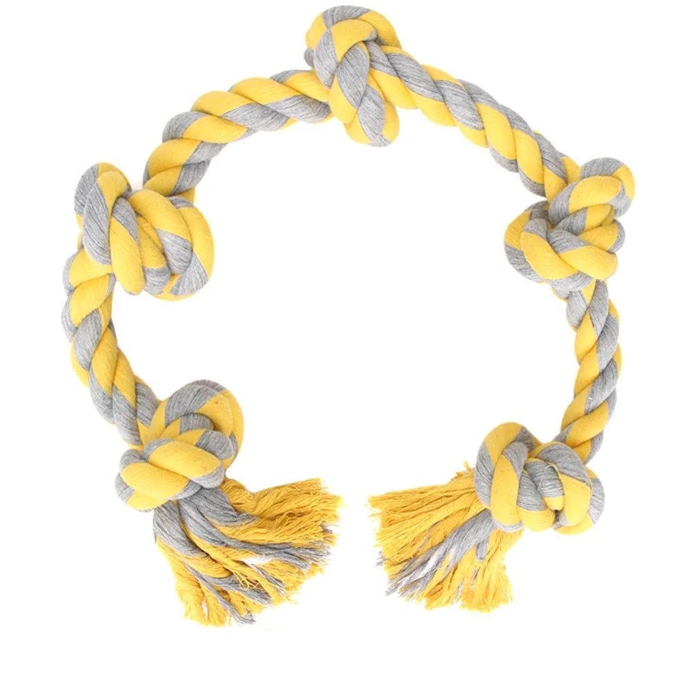 

New Product 80cm Large Dogs Toys Rope Knot Chewers Toys Cotton Rope For Dog Toys, As show