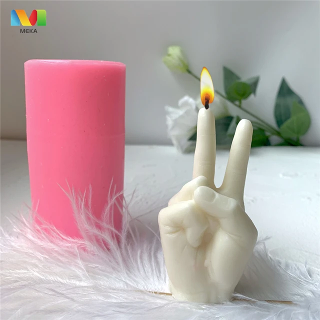 

L108DIY Aromatherapy best candle plaster handmade Hand shape silicone mold for candles, Stocked