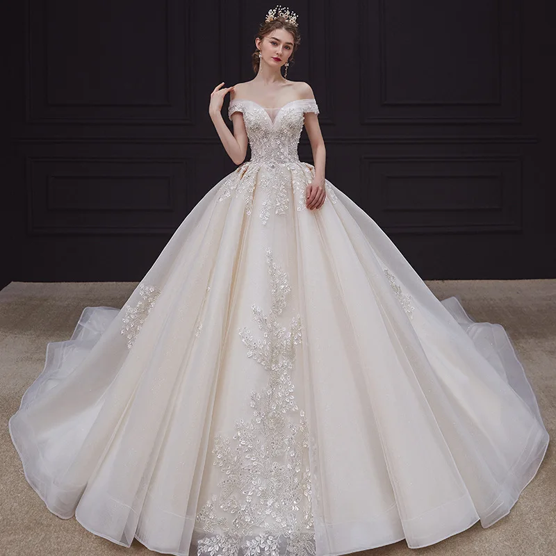 

New Style Crystal Wedding Dresses Mermaid Bridal Dress Gown Fashion Wedding Reception Dresses