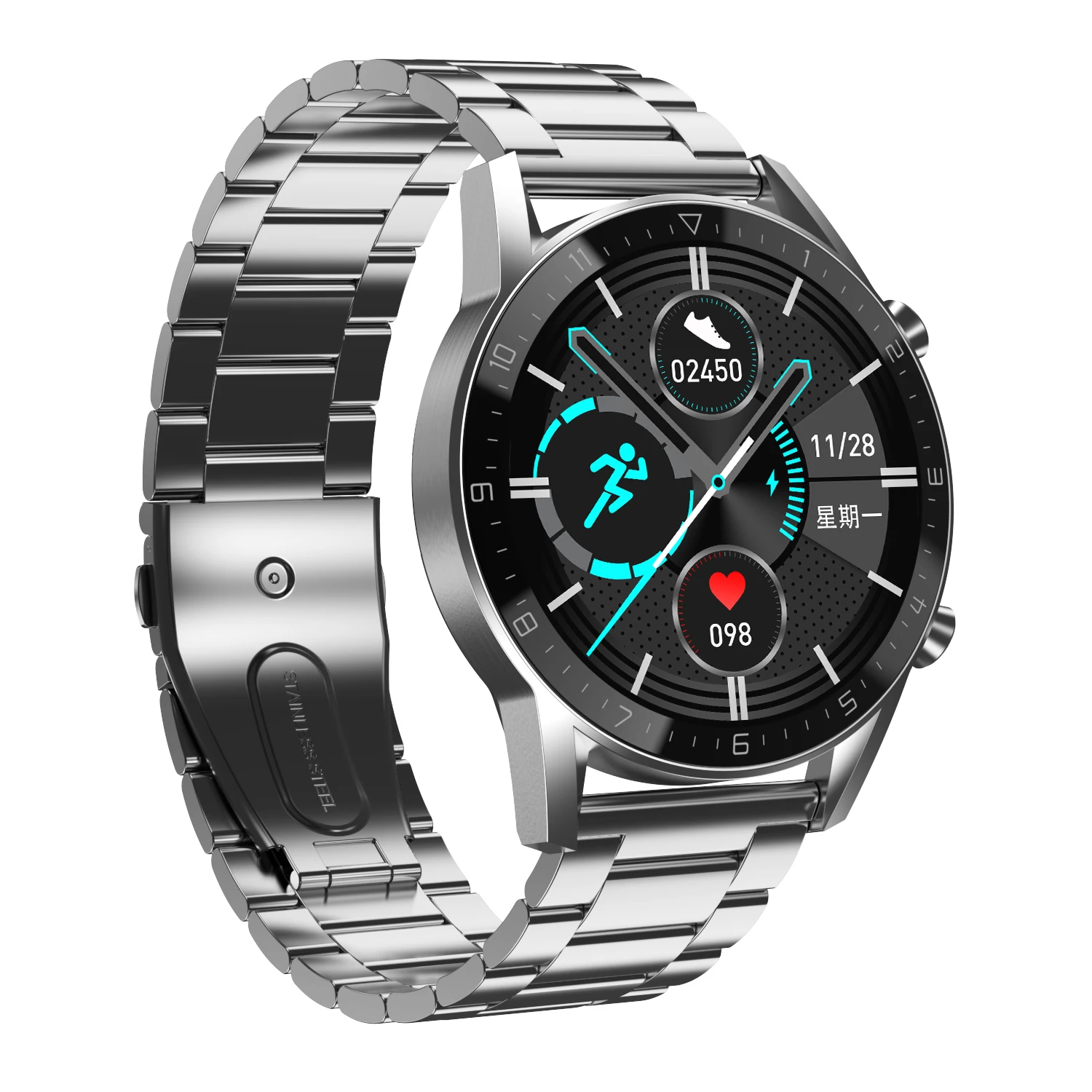 

2021 Hot Selling BT Music Blood Pressure Men Woman Oxygen PPG+ECG Checker Dial Call DT92 Smart Bracelets