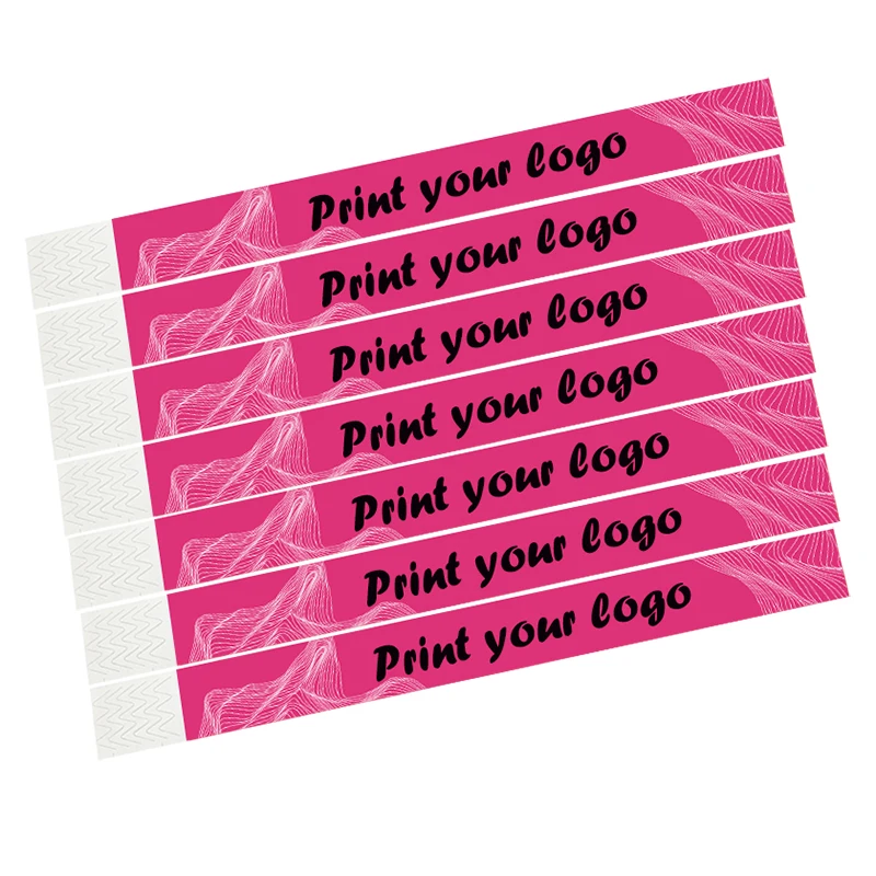Inkjet Printed Tyvek Custom Logo Wristband Buy Custom Logo Wristband