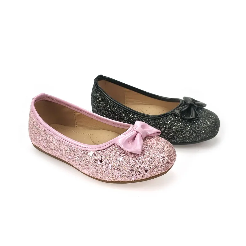 

Bowknot button outdoor chilren's Casual shoes flat shoes for girls, Customized color
