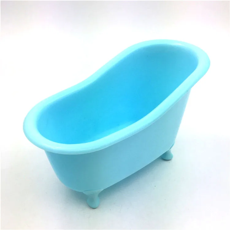 

blue color middle plastic mini bathtub, plastic tub shape container