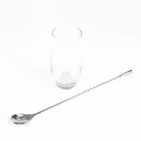 

Custom metal stir twisted stainless steel stirrer bar bartender cocktail stirring long handle mixing spoon for barware