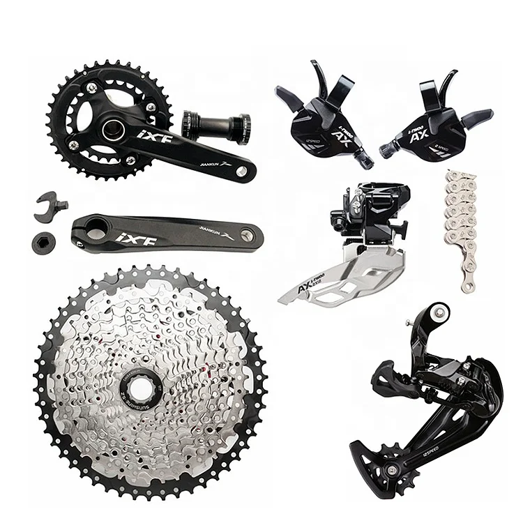 

Hot Sale LTWOO 12 speed MTB Grounp Set Bicycle Full Groupset Bicycle Part, Black silver