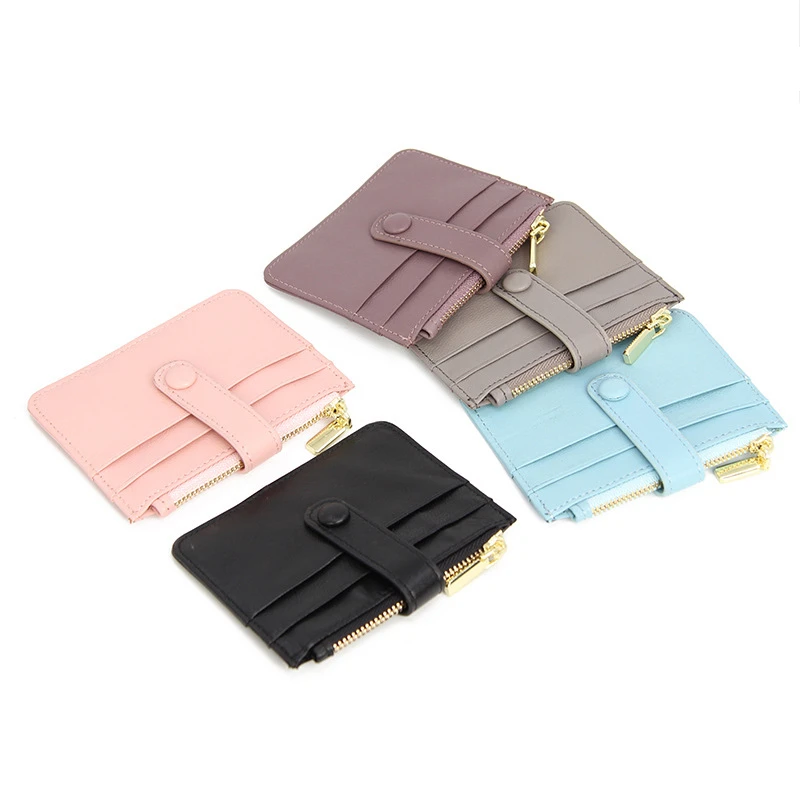 

Custom Cubierta De La Tarjeta Dropshipping Leather Slim Wallet Business Credit Card Holder With Rfid Blocking For Men Women