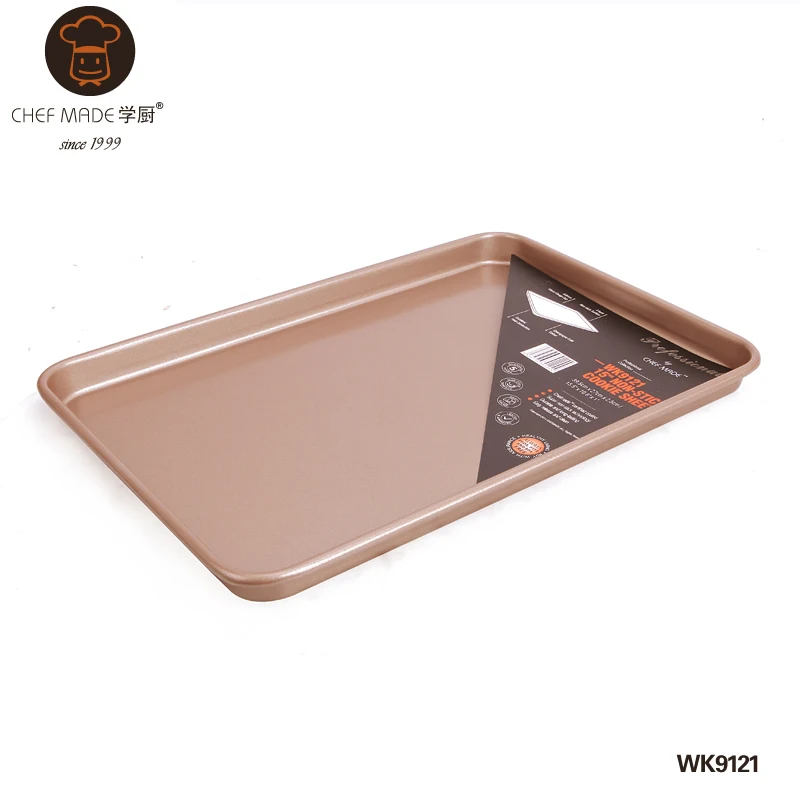 

CHEFMADE New Arrival Durable 15 Inch Non-Stick Baking Sheet Pans Cookie Sheet, Champagne gold