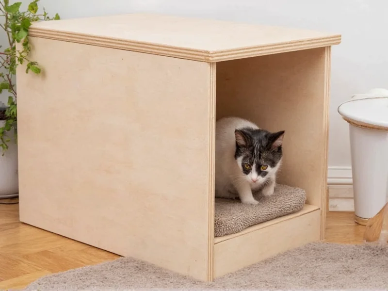 diy litter box enclosure