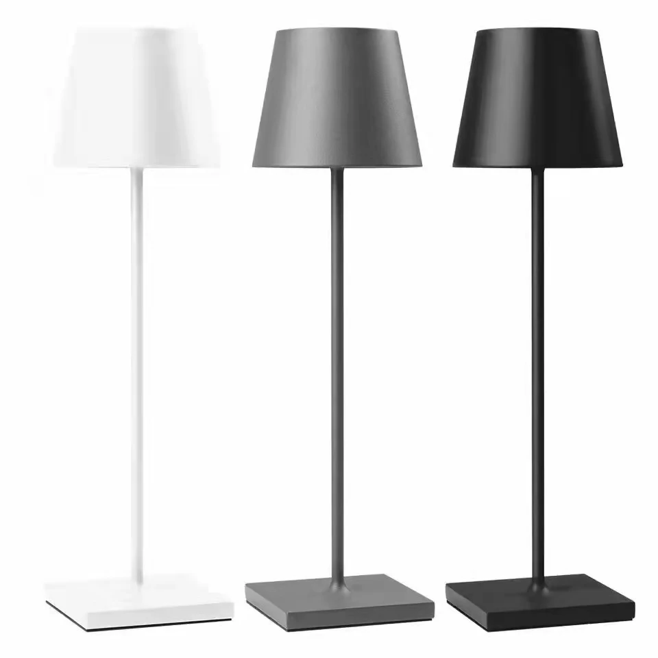 

Wireless Rechargeable Led Table Lamp Battery Powered Tischlampe Restaurant Hotel Outdoor Waterproof Touch Cordless Desk Light