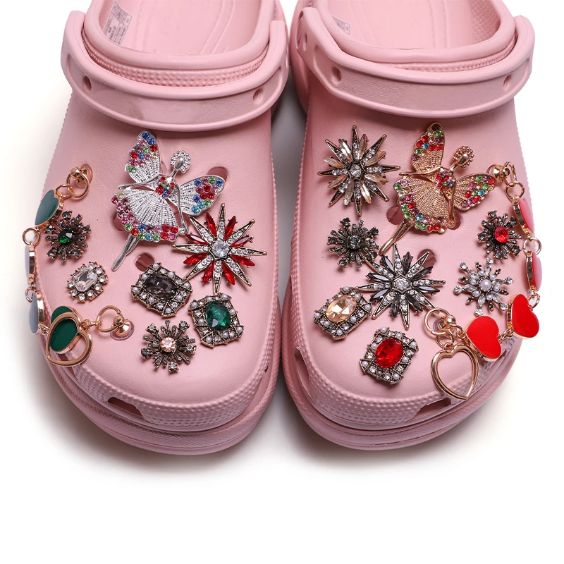

Luxury New 100 Alloy Brand Metal Shoe Accessories Pieces Charms Shoes Charm Designer Charms
