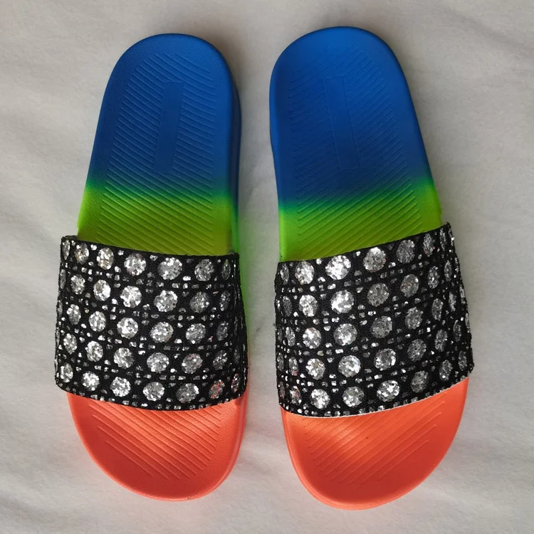 

Zebra Print Single Band Platform Women Slippers Round Open Toe Thick Sole Slides Shoes Women Diamond Ornament Flip Flops, Snake,zebra,mixed