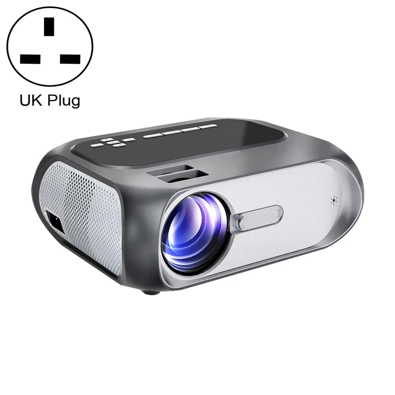 

Good quality T7i 720P 200 ANSI Home Theater LED HD Digital Projector Same Screen Version UK Plug Silver Grey Portable Theater