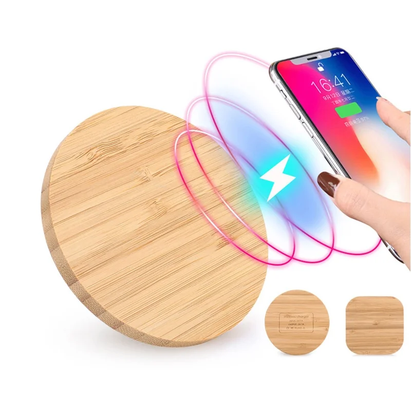 

wood wireless mobile phone charger 5W 10W 15W wooden bamboo wireless charger for all qi standard devices wood wireless charger