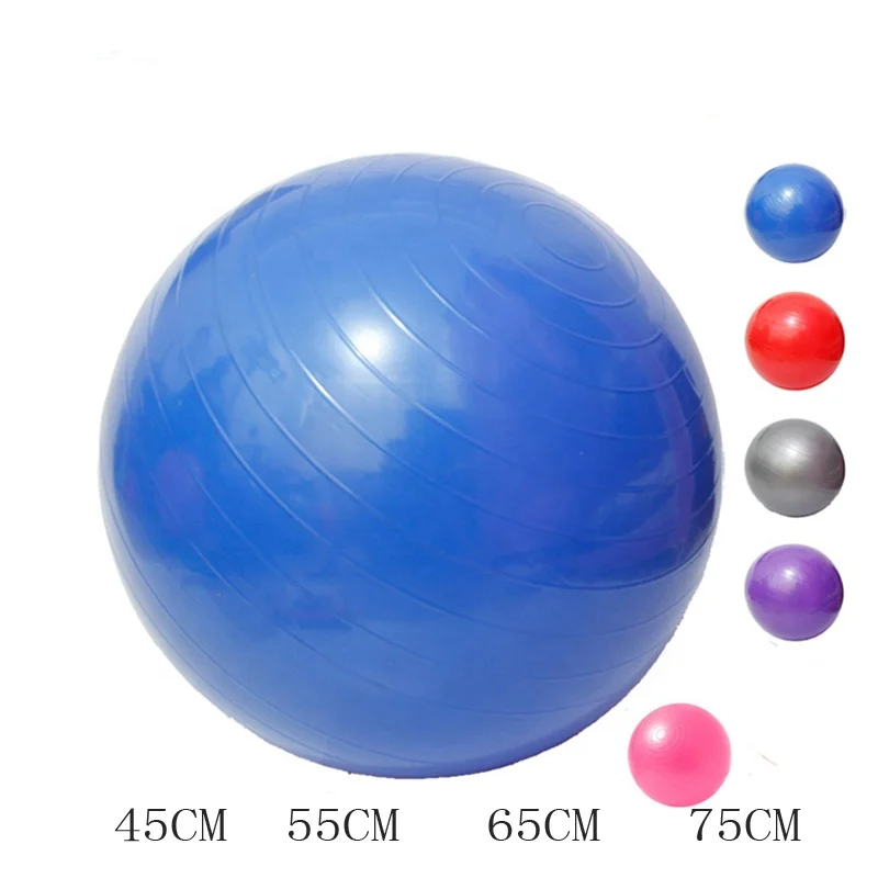

TY Sports Yoga Balls Bola Pilates Fitness Gym Balance Fitball Exercise Pilates Workout Massage Ball 45cm 55cm 65cm 75cm, Red/blue/gray/purple/pink/green