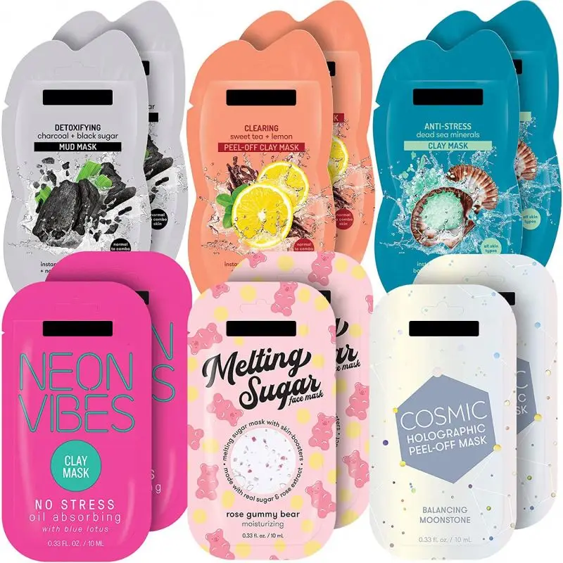 

OEM factory face mask beauty salon whitening hydrating modeling peel of crystal rose soft film facial mask