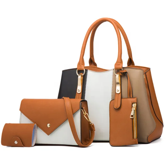 

2021 Pu Luxury Famous Brand Handbag Set Women Ladies Designer Hand Bags Ladies handbags set