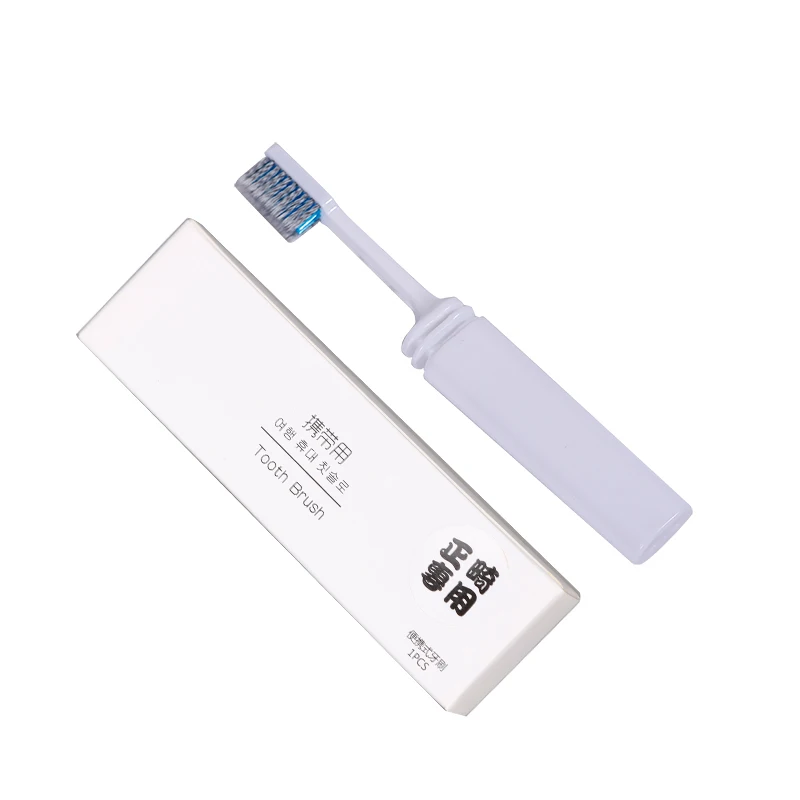 

Folding orthodontic plastic brush handle toothbrush carton packaging dental toothbrush OEM