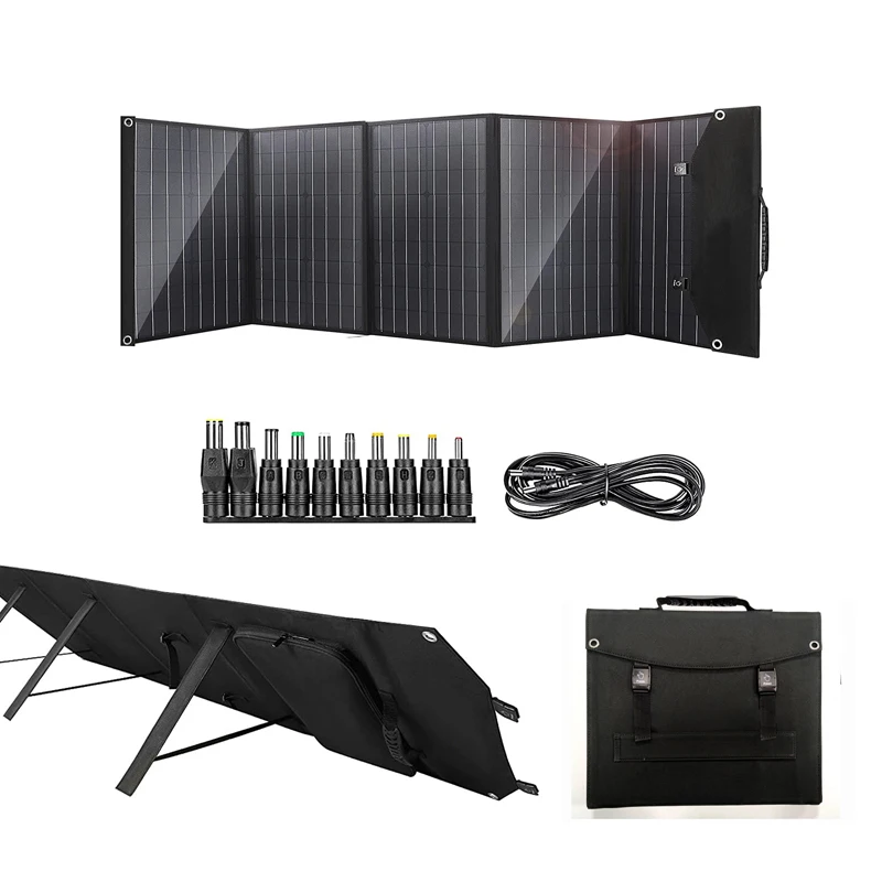 

Portable Solar Charger Mobile Phone Charger Solar Panel Foldable 100W 120W Solar Charger For Cell Phone And Laptop