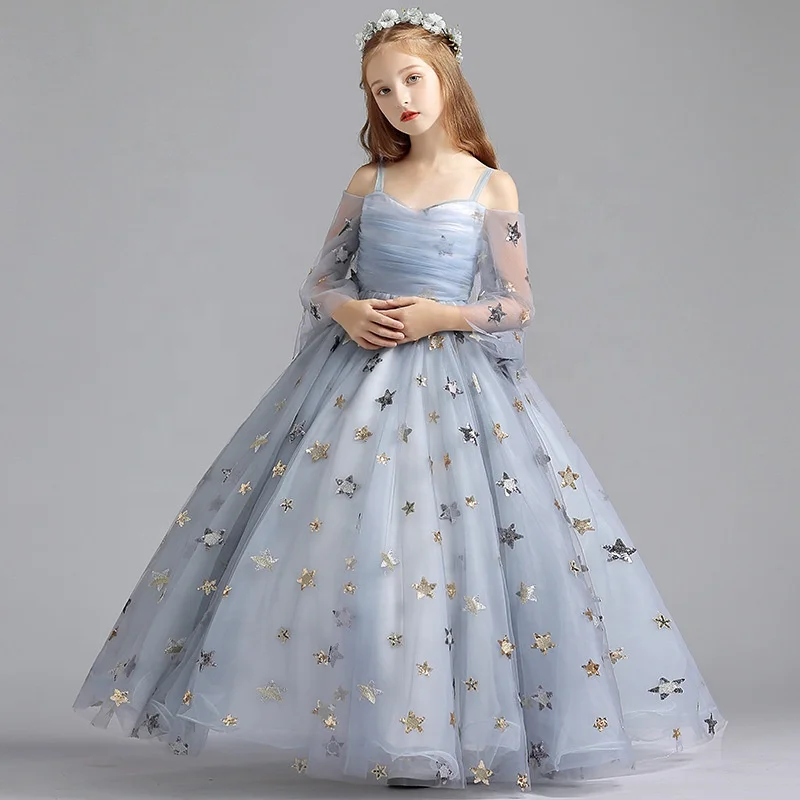 

Princess Ruffled Girls Pageant Dresses 2020 New Collection Luxury Flower girl Dress First Communion Gowns, Custom made