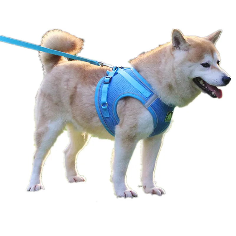 

Wholesale Amazon Top Seller Custom Reflective Adjustable Soft Mesh Padded Pet Dog Harness 2020 For Dog