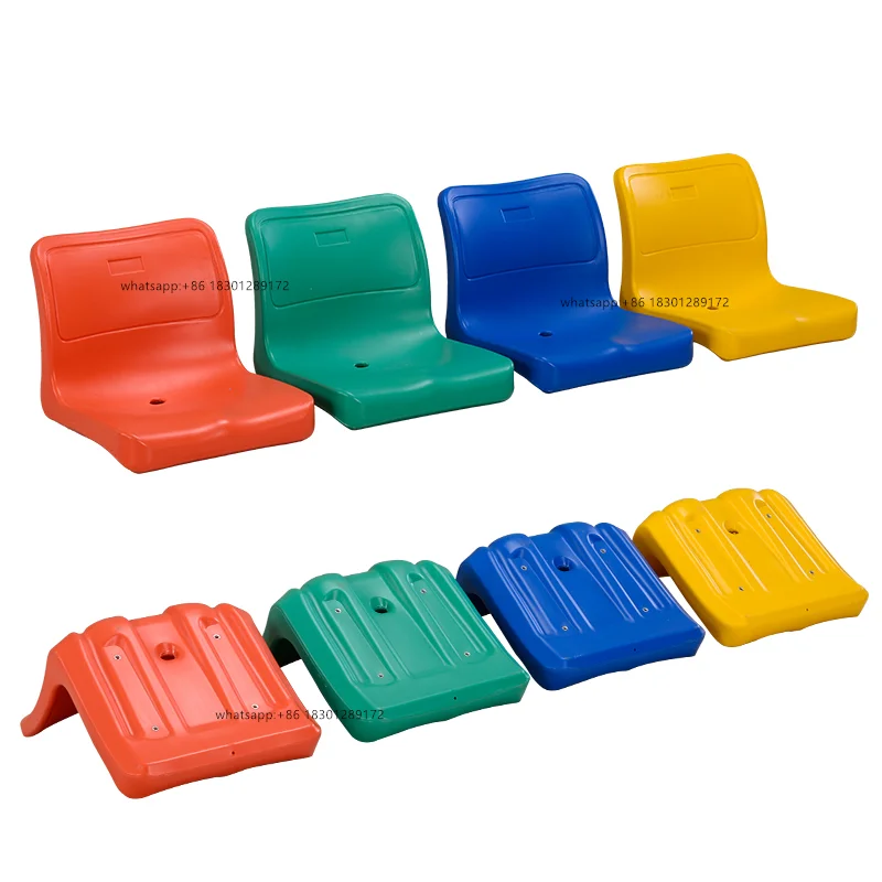

Stadium plastic Seats sport chair football field seating outdoor Moveable stadium seating gym, Red, green, yellow, blue, or customized