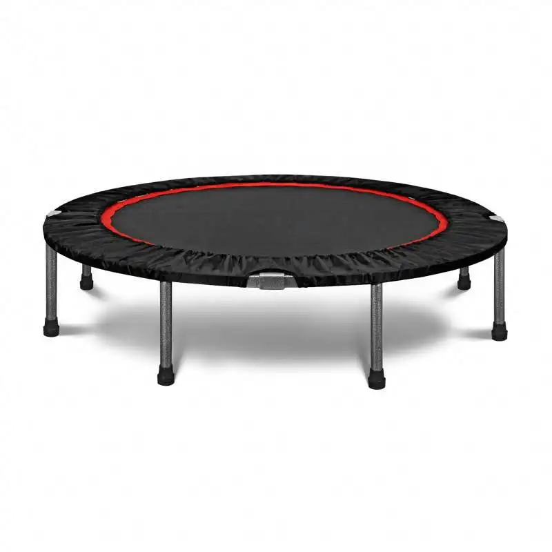 

Folding bounce bed Adult gym trampoline Home indoor children's armrest exercise trampoline, Black