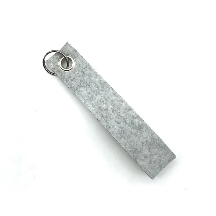 Multifunctional key ring chain set with colourful felt pendants