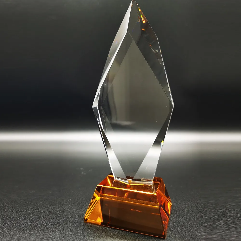 

Manufacturer Wholesale Sport Cup Souvenir Custom Design Crystal Trophy Award, Clear