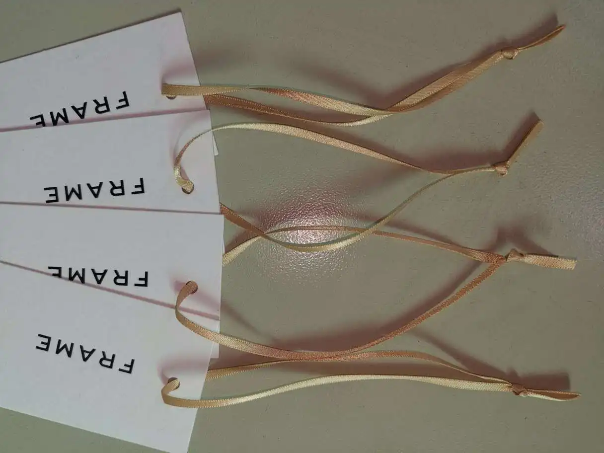 Hang Tag String Knotted Stretch Loops,Slipknot Elastic Loop For Tags