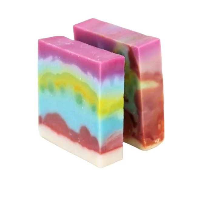 

Olive oil natural render multicolour whitening handmade solid body facial customized soap bath toilet soap, Multicolor