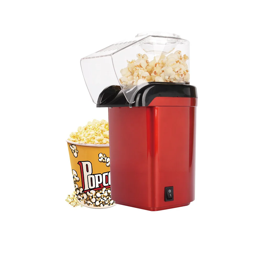 Hot Air Popcorn Popper,1200w Fast Popcorn Maker With Butter Warming
