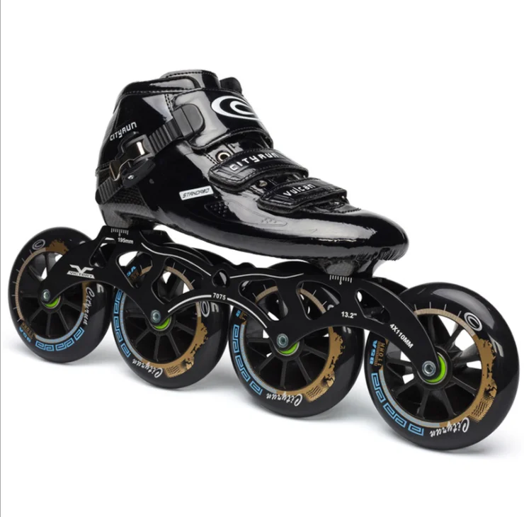 

Professional Women Men Skating Skate Shoes Roller Skates Inline Speed Wheels Shoes Sneakers Rollers Inline For Adults, Blue