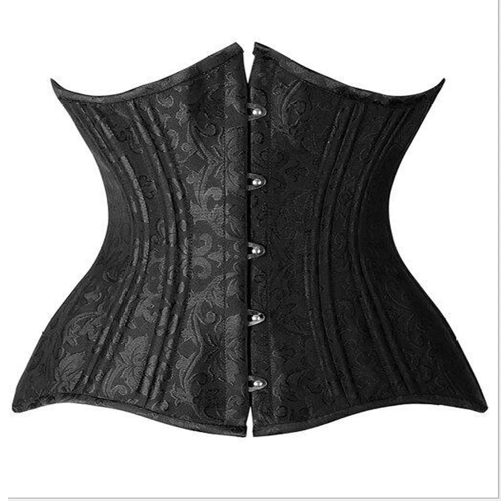 

26 Double Steel Bone Waist Trainer Shaper Attractive Fajes Body Shaper Bow Body Shapewear Corset, Black,white