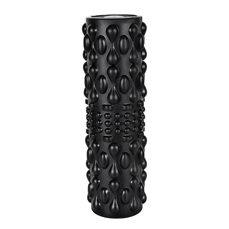 

Hot Sale Fitness Equipment Electric Massage Yoga Column Electric Vibrating Foam Roller, Black