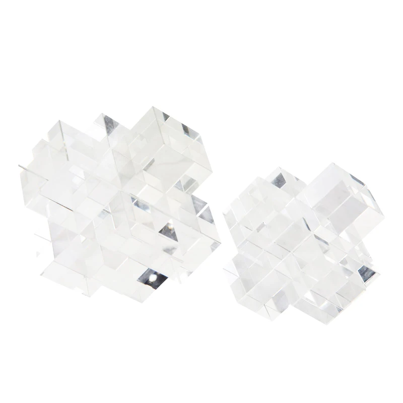 

Minimalist Dubai Abstract Clear Cross Interior Living Room Ornament Home Decor
