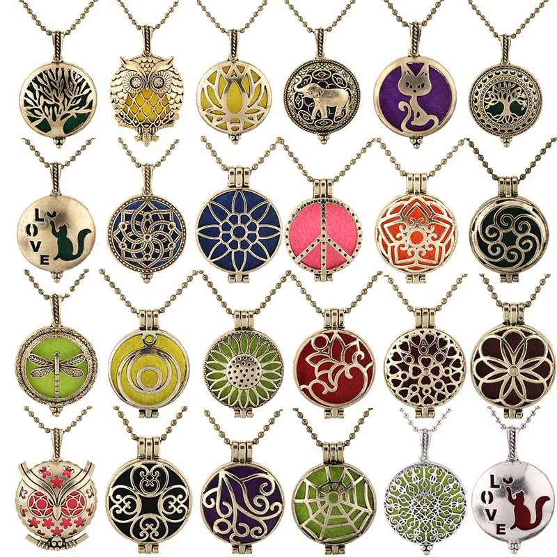 

hot sales vintage essential oil diffuser necklace jewelry, Picture