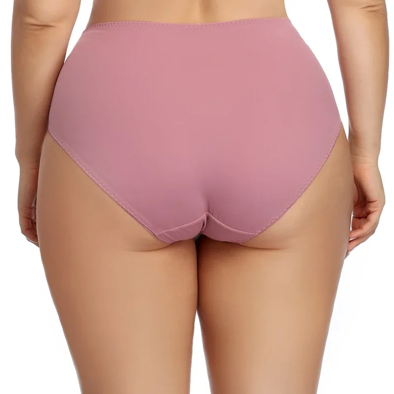 

New Arrival Middle Rise 5XL Lace Pink Quantity seamless women women's plain dyed underwear panties