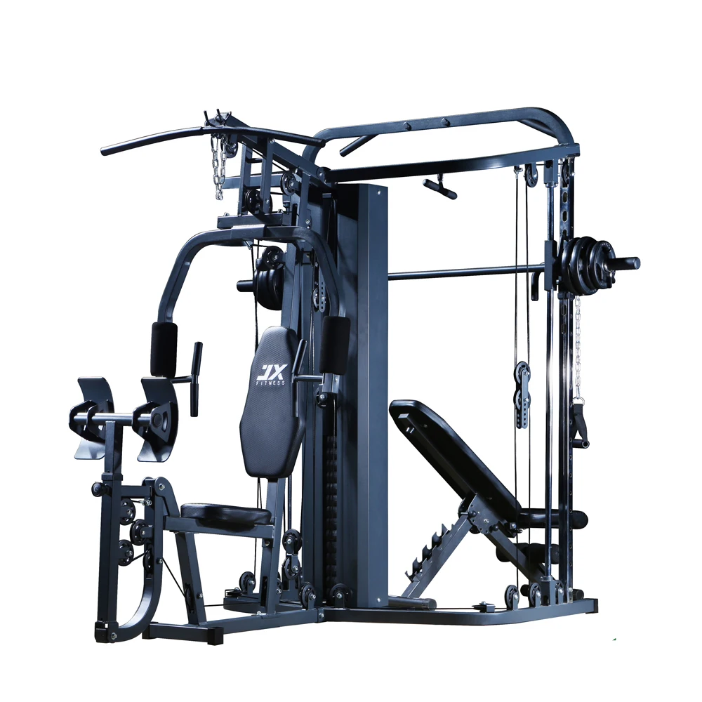 The JX FITNESS JX-DS926 MULTI-UTILITY HOME GYM features 3 stations which  include, Pec Deck, Chest Press, Lat Pulldown, Ab Crunch, Leg Pre