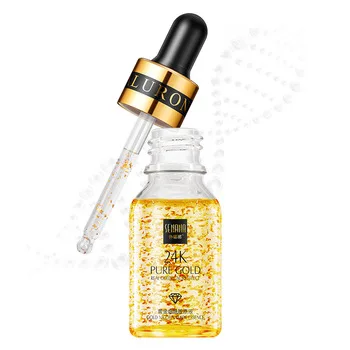 

OEM bottle vitamin c facial moisturizing skin whitening 24k pure gold serum oil essence