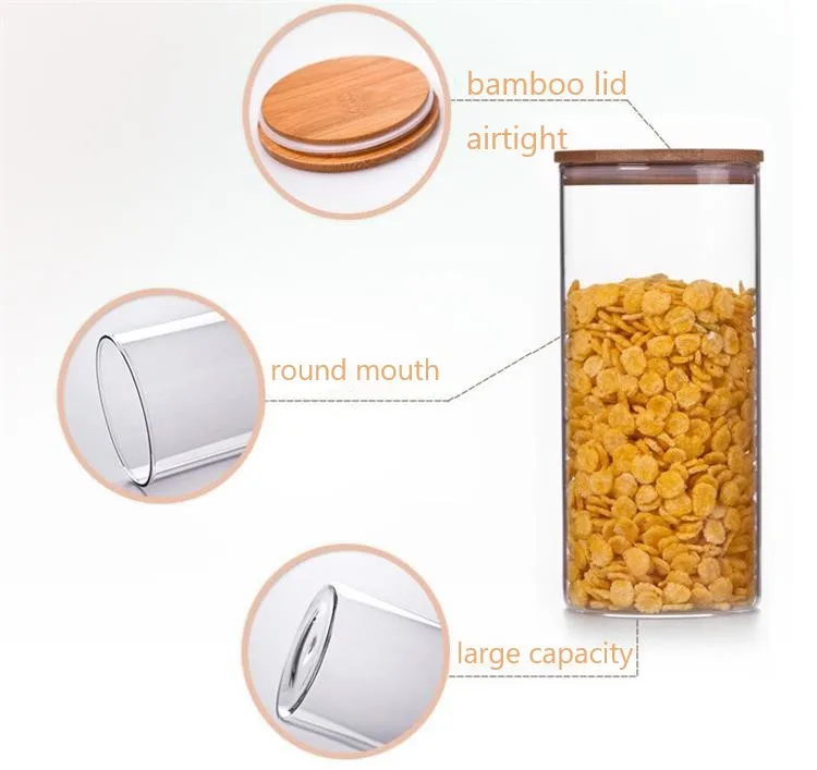 500ml clear Vacuum Seal Honey Glass Jar