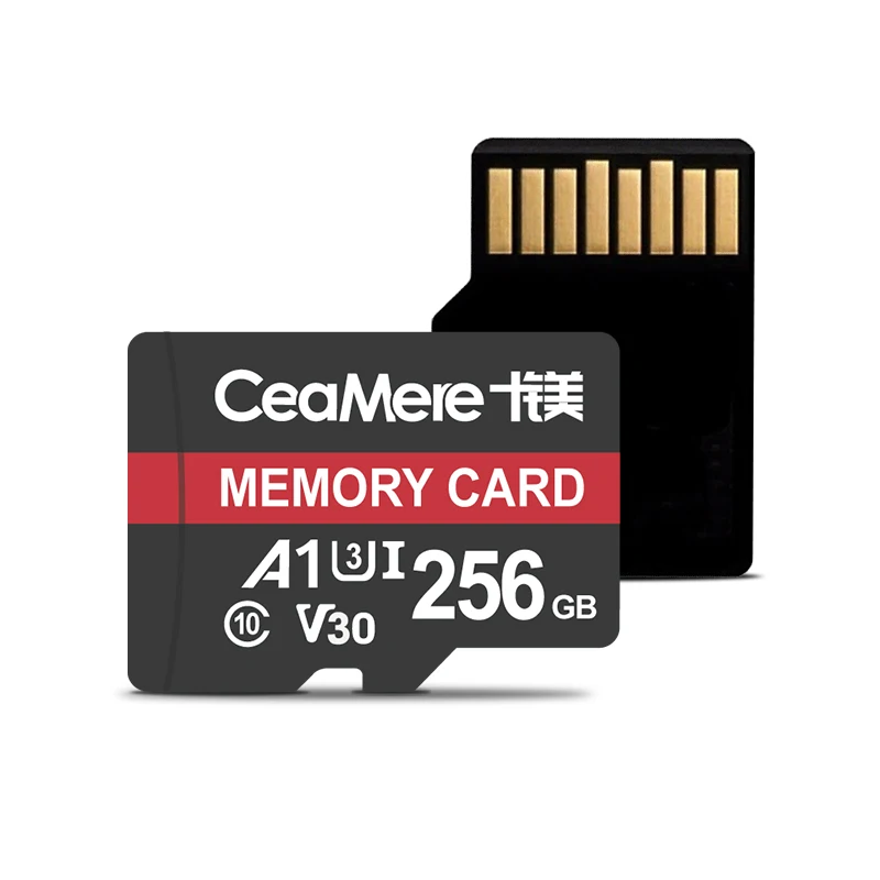 

Ceamere Red Stripe TF Cards 256GB Tarjeta De Memoria Class 10 16GB 32GB 64GB 128GB 256GB 512GB Card Memorias TF Storage Card