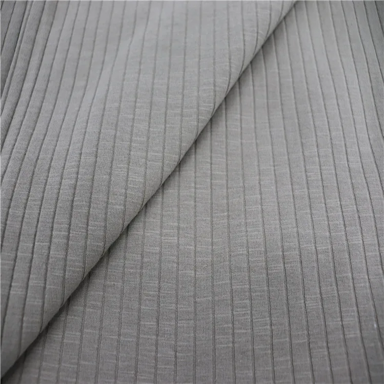 
high quality 90%cotton 10 %spandex dress rib knitted fabric for women dress 