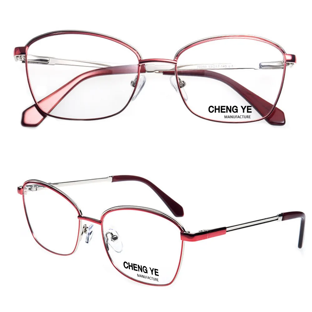 

China factory wholesale square shape alloy metal double optical frame