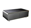 2019 New design 43 inch Multi function 130L mini bar fridge coffee table with lcd smart touch screen